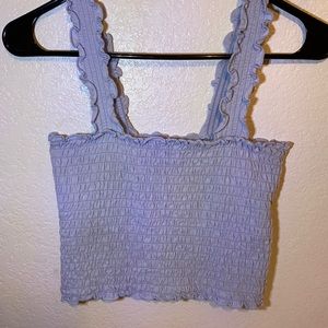 Blue Hollister Crop Top